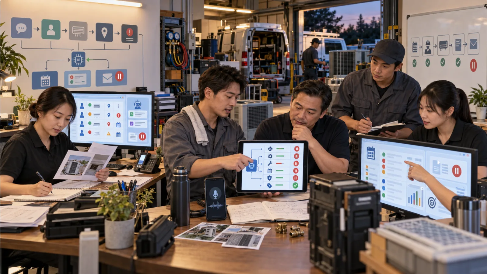 AI 商業案例｜2026/09/16：5 人冷氣維護公司怎麼用 Claude for Small Business？晚間詢價先整理、現勘語音變 Proposal，報價與派工仍由人批准